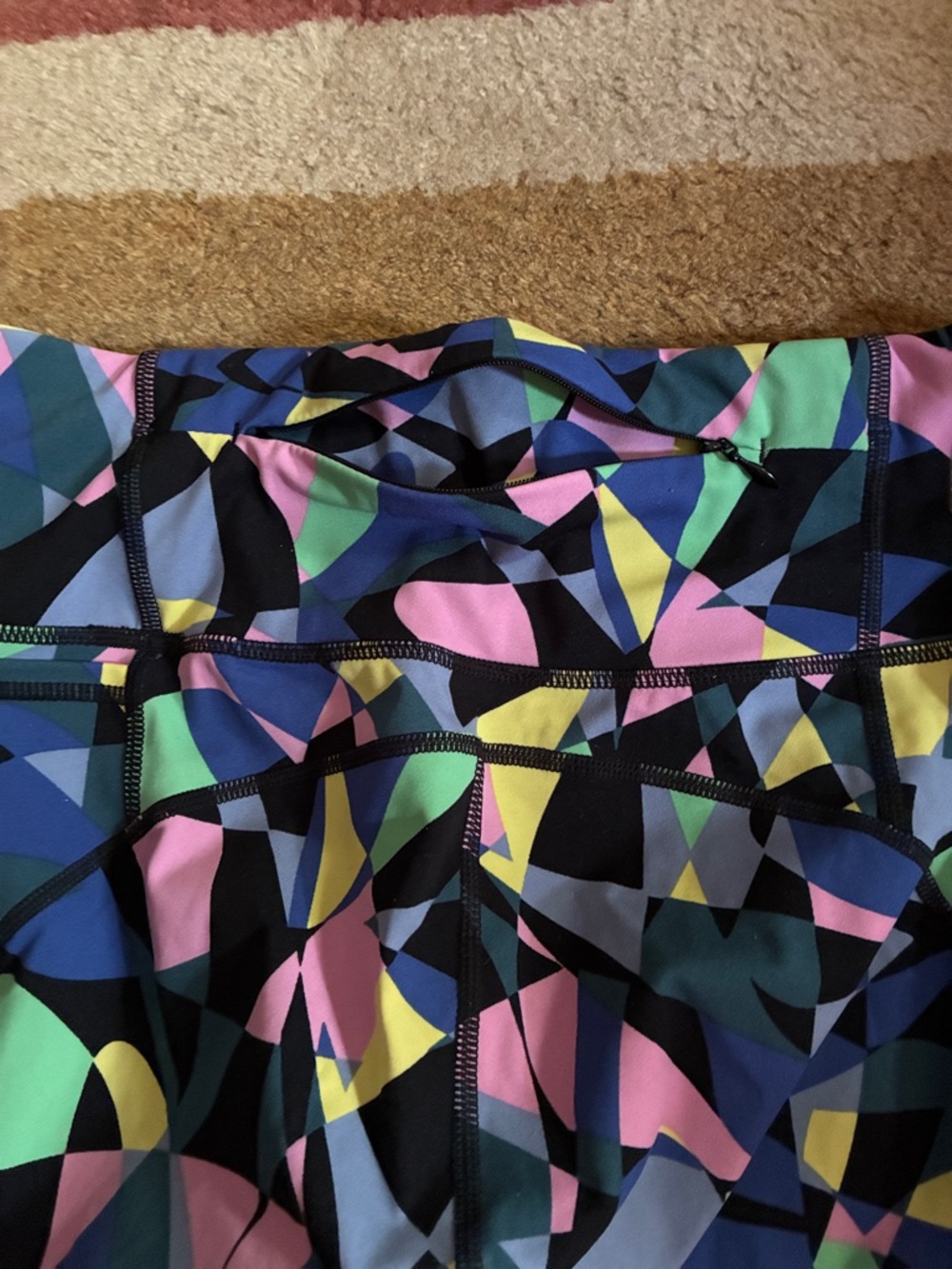 Bundle (2 pairs) of Sweaty Betty Power 7/8 length multicolor leggings, US size 6 - Picture 9 of 13
